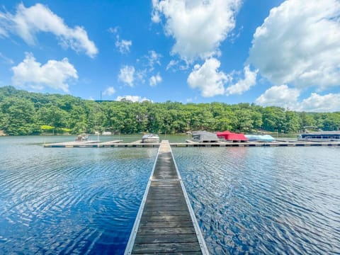 Kayaks Included Lakefront Home w Fire Pit Hot Tub Dock Villa in Deep Creek Lake