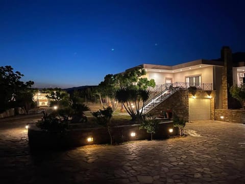 Property building, Night, Garden view