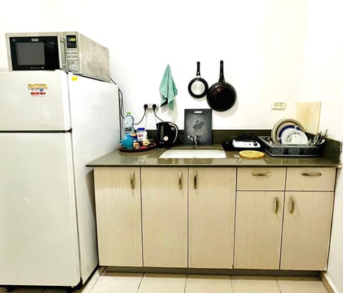 Kitchen or kitchenette, minibar, stove