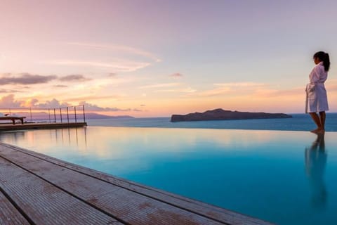 Swimming pool, Sunset