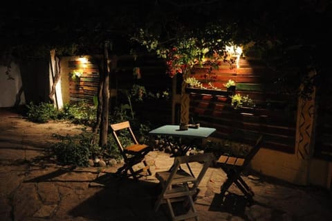 Patio, Night, Dining area