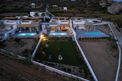 Property building, Night, Bird's eye view