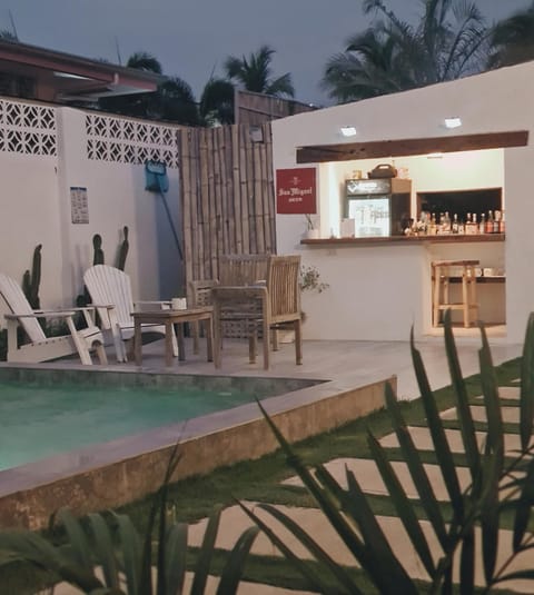 Night, Lounge or bar, Seating area, Swimming pool, Sunset