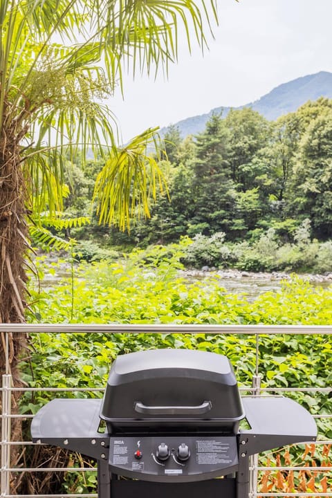 Garden view, River view