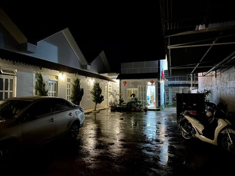 Property building, Night, Parking