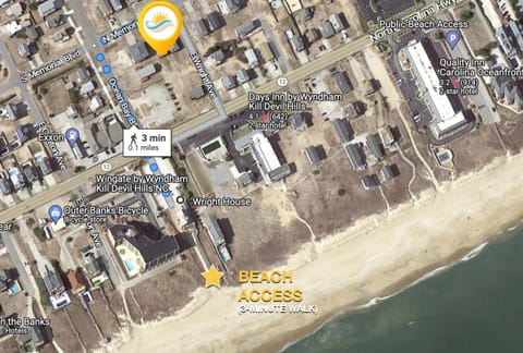 5154 Coastal Dream 3 Min Walk to Beach House in Kill Devil Hills