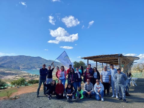 Day, People, Natural landscape, Lake view, Mountain view, group of guests, Family