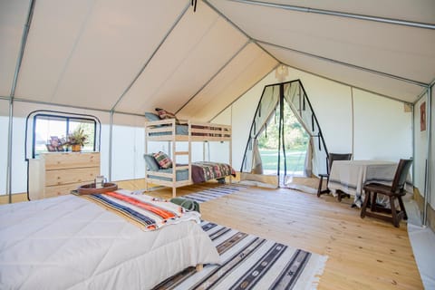 Bed, Seating area, bunk bed