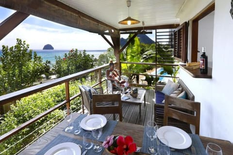 Patio, Balcony/Terrace, Seating area, Dining area, Garden view, Pool view, Sea view