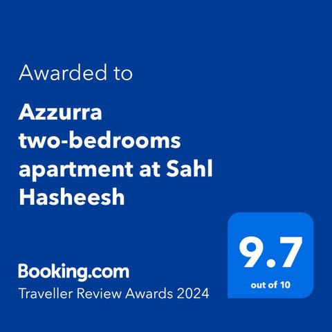 Azzurra two-bedrooms apartment at Sahl Hasheesh Apartment in Hurghada