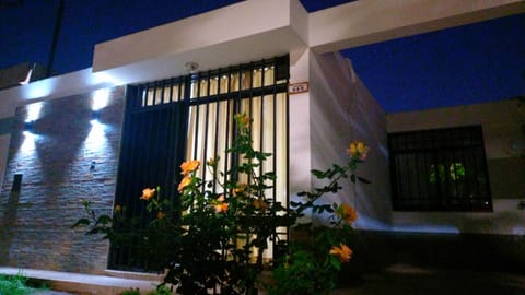 Property building, Night, Garden view