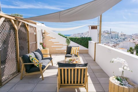 Property building, Day, View (from property/room), Balcony/Terrace, Seating area