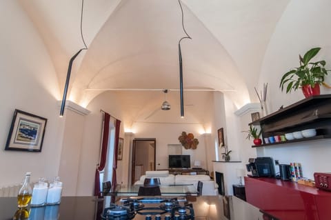 Kitchen or kitchenette, Living room, Seating area