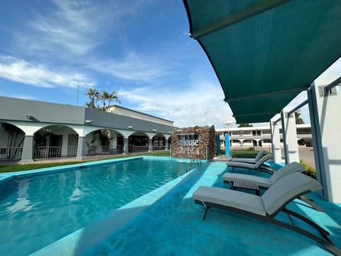 Patio, Day, Pool view, Swimming pool, sunbed