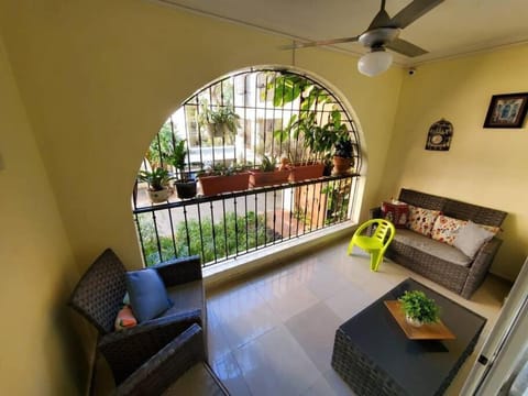 Balcony/Terrace, fireplace