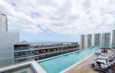 Property building, Pool view, Swimming pool