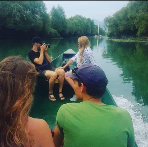 River view, group of guests