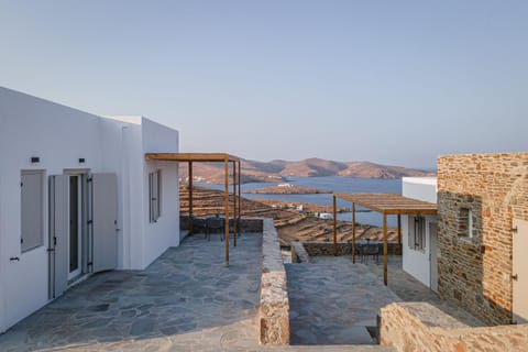 Property building, Patio, Day, Natural landscape, View (from property/room), Balcony/Terrace, Mountain view, Sea view