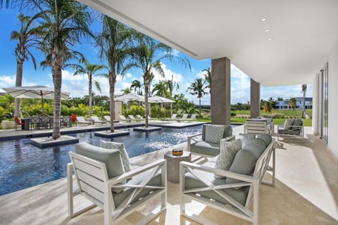 Exquisite Contemporary 8BR Pool Villa with Chef, Butler, Maid, and Eden Roc Beach Club Access Chalet in Punta Cana