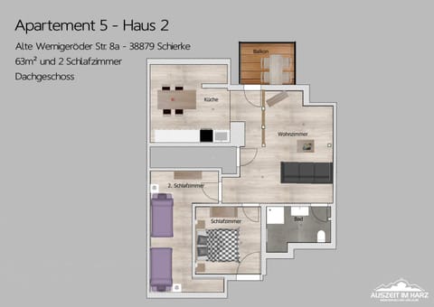 Auszeit im Harz - Haus 2 Wohnung 5 Condominio in Braunlage