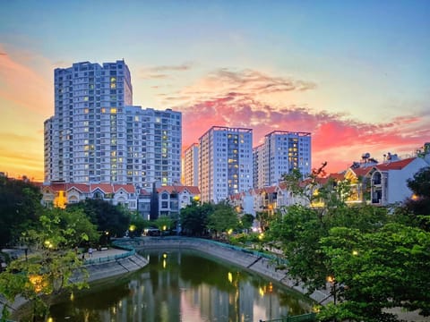 Natural landscape, City view, Lake view, Sunrise, Sunset