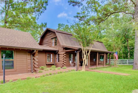Unplug and Recharge: Bayou Log Cabin Retreat House in League City