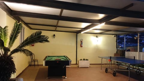 Billiard, Table tennis, Garden view