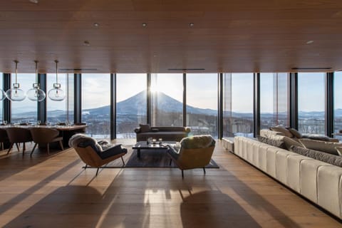 Natural landscape, Living room, Seating area, Mountain view