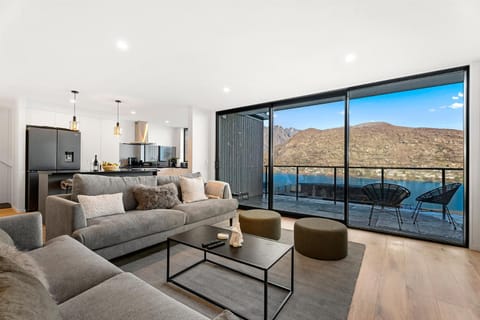 Natural landscape, Living room, Seating area, Lake view, Mountain view