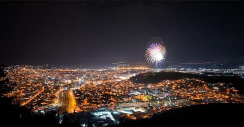 Night, Bird's eye view, City view