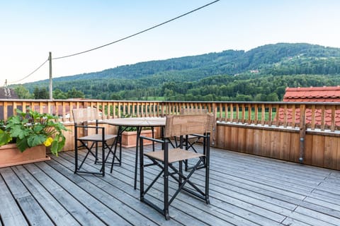 Day, Natural landscape, View (from property/room), Balcony/Terrace, Mountain view