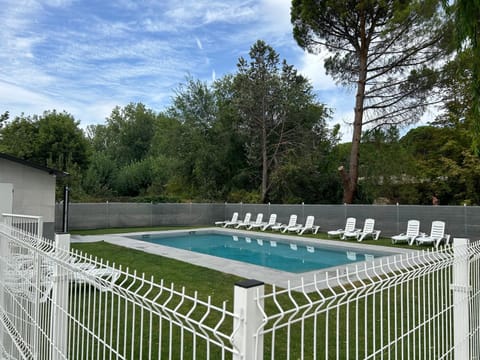 Natural landscape, Pool view, Swimming pool, sunbed