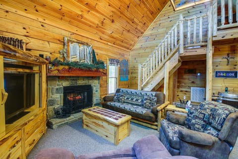 Sevierville Cabin with Wraparound Deck and Lake Access House in Douglas Lake