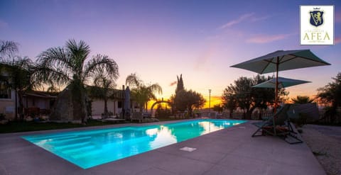 Natural landscape, Pool view, Swimming pool, Sunrise, Sunset, sunbed