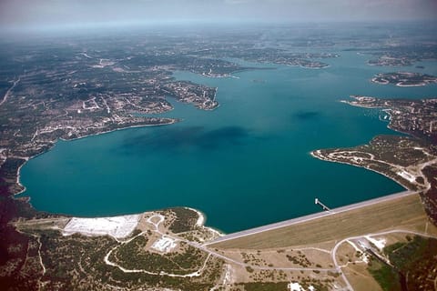 Day, Natural landscape, Bird's eye view, Lake view