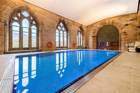 Steam room, Pool view