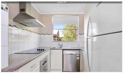 Kitchen or kitchenette, dishwasher, washing machine