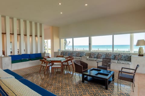 Living room, Seating area, Sea view