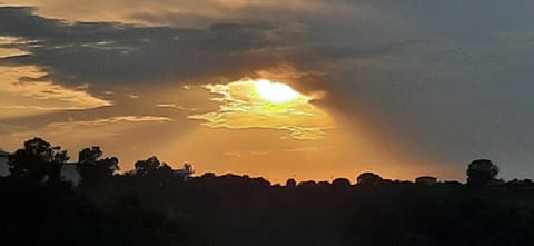 Natural landscape, Mountain view, Sunset