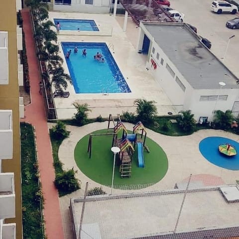 Children play ground, Pool view