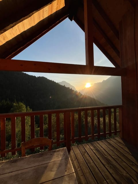 Balcony/Terrace, Mountain view, Sunset