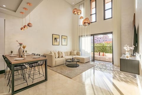 Duplex Design, Terrasse résidence Menara garden Apartment in Marrakesh