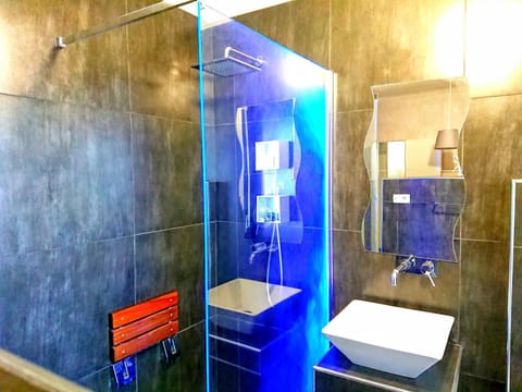 Shower, Bathroom, Photo of the whole room, Decorative detail