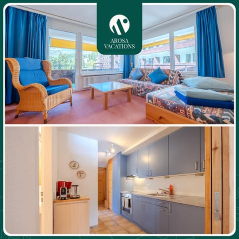 Living room, kitchen