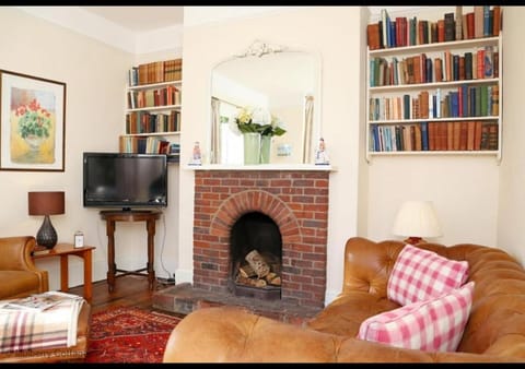 Living room, fireplace