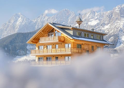 Property building, Winter, Mountain view