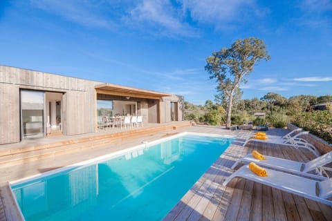 Pool view, Swimming pool, sunbed