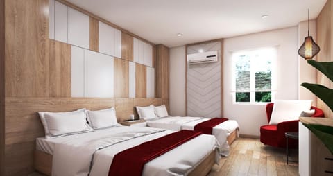 Bed, Photo of the whole room, Bedroom, air conditioner