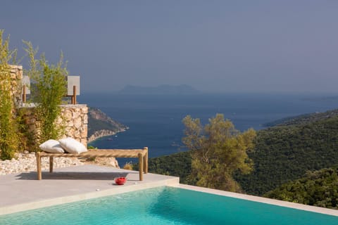 Pool view, Sea view, Swimming pool, sunbed