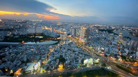 Night, Bird's eye view, City view